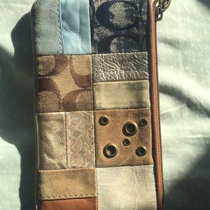 Coach Wristlet Checker Patch